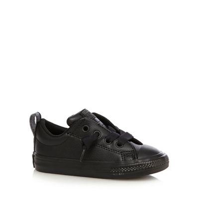 Boys' black 'All Star' lace up shoes
